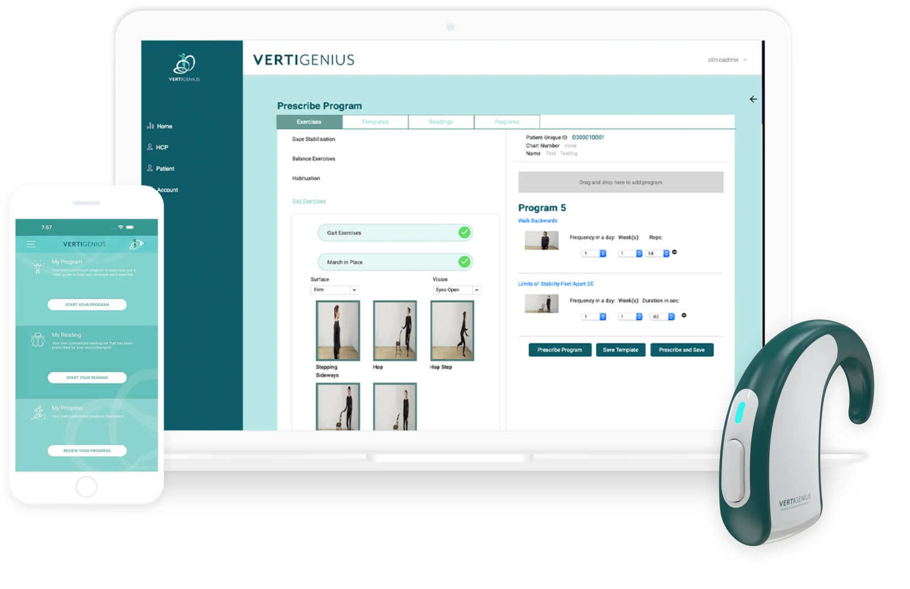 Vertigenius Vestibular Rehabilitation Platform Overview